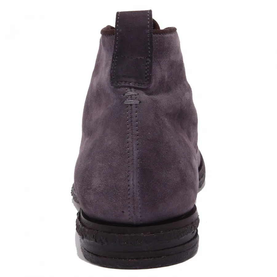 0662AB polacchino uomo CORVARI suede SFUMATO BLENDED color grey shoes men