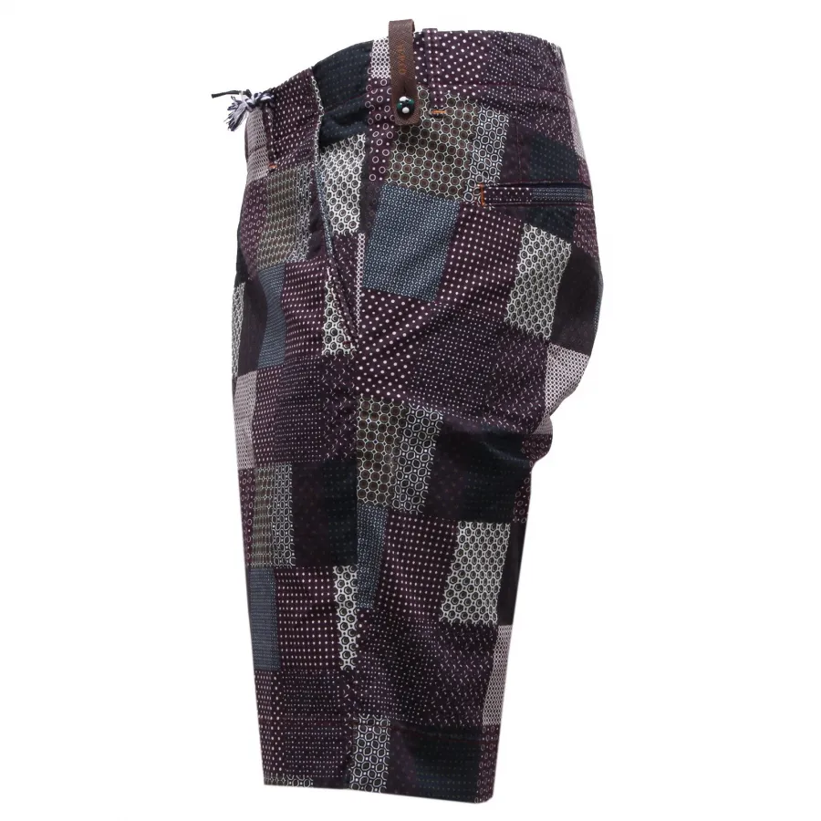 5741X bermuda uomo AT.P.CO purple cotton short pant