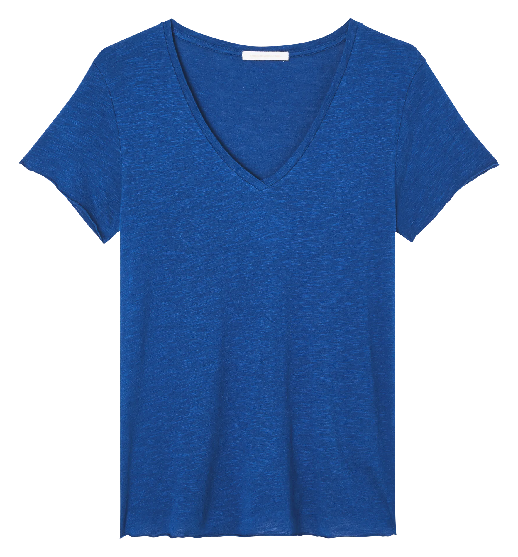  AMERICAN VINTAGE   JACKSONVILLE - T-shirt dritta scollo a V in misto cotone | Blu