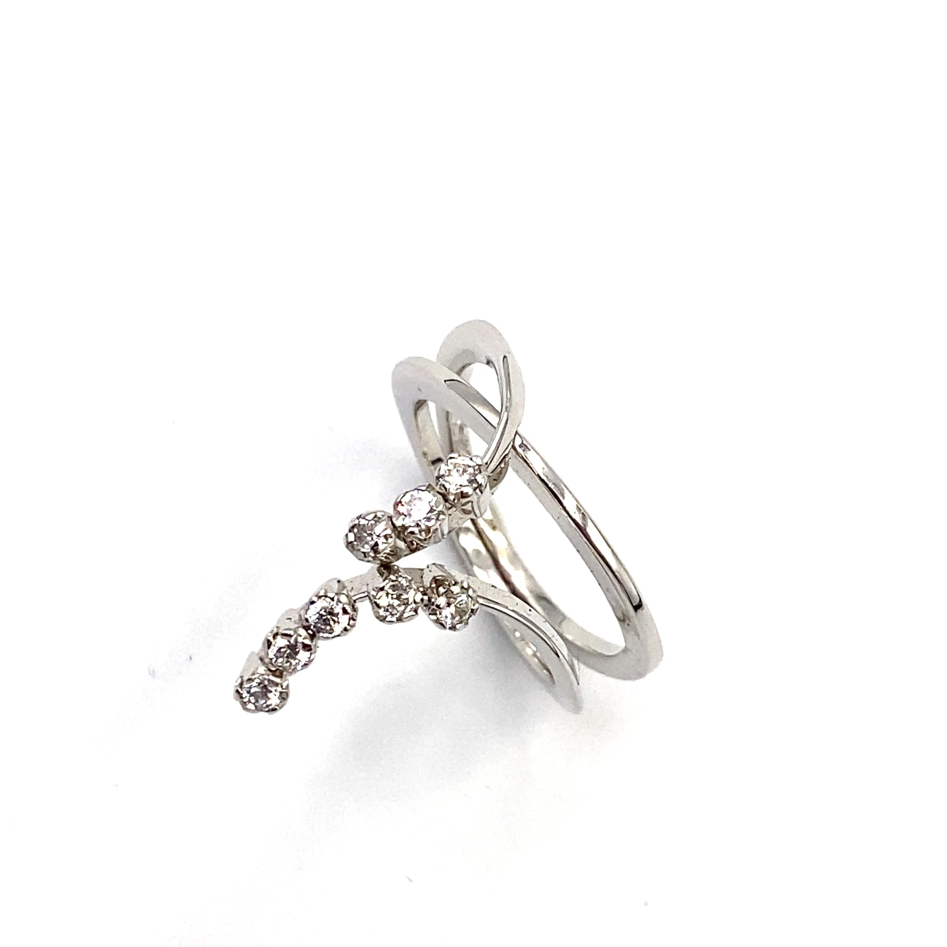 Anello Veretta Oro Bianco