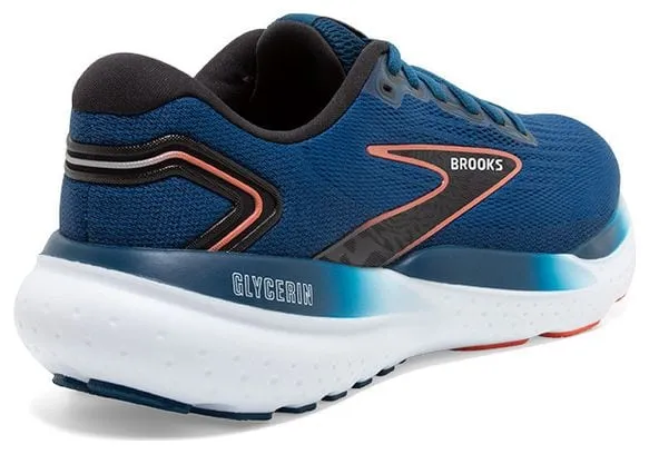 Brooks Glycerin 21 Running Shoes Blue Red Men's