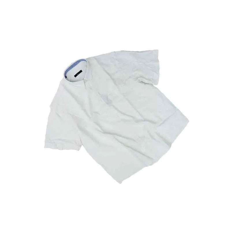 camicia taglie forti maxfort in lino mezza manica con taschino bianco