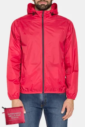 Carrera  ---------    ------------Giubbino antivento in nylon ripstop - Rosso