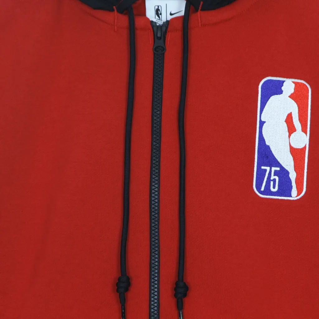 felpa cappuccio zip uomo nba full-zip fleece hoodie chibul UNIVERSITY RED/BLACK