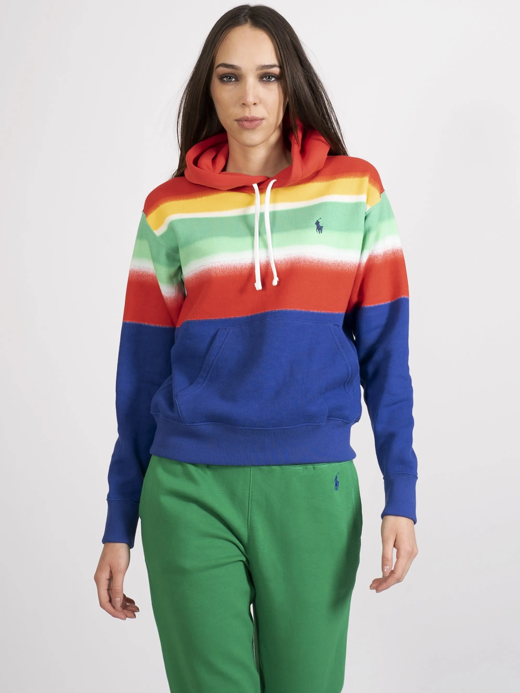 Felpa Effetto Rainbow Multicolor