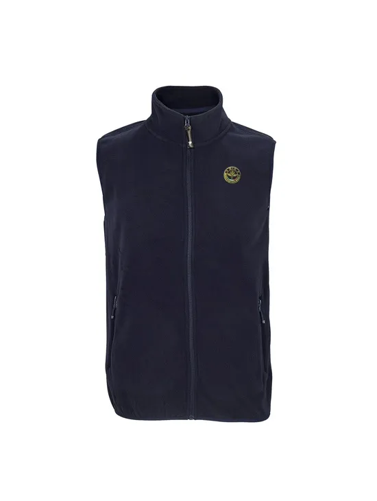 Gis Pile Gilet Col.blu Patch A Cuore