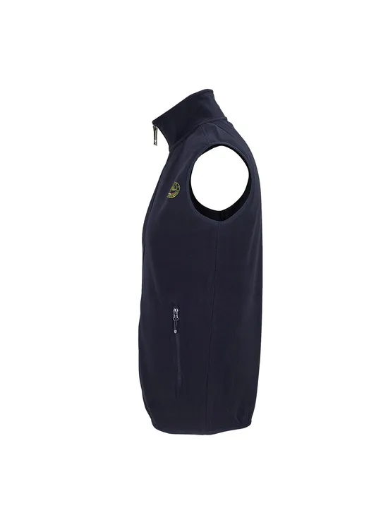 Gis Pile Gilet Col.blu Patch A Cuore