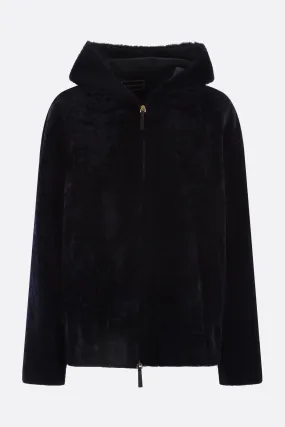  giubbotto full-zip in shearling  