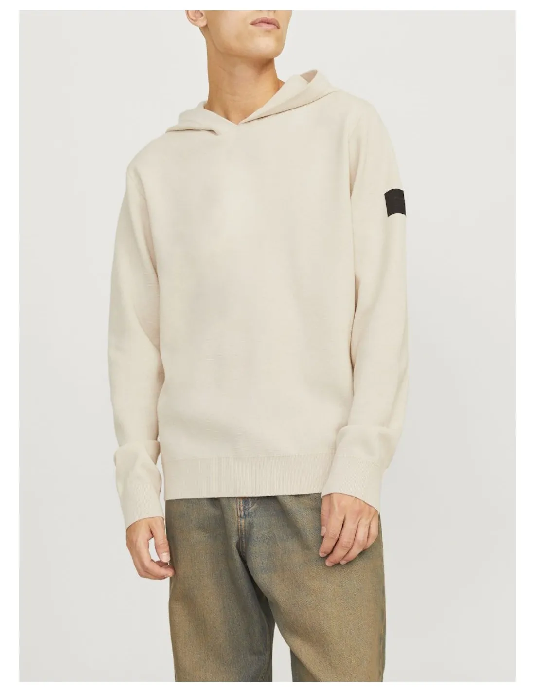 JACK & JONES FELPA UOMO COAERO KNIT HOOD SN