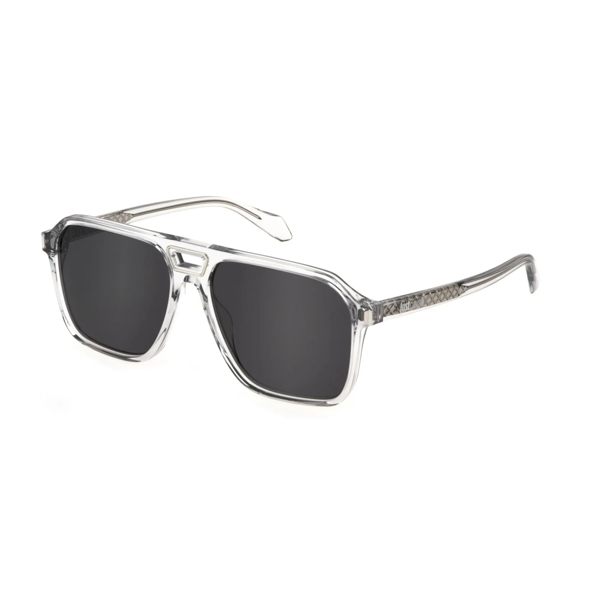   Just Cavalli SJC036 - 06A7 Grigio Trasparente Lucido | Occhiale Da Sole Uomo 