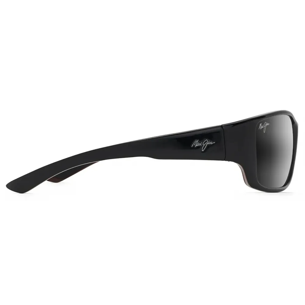 Maui Jim - Local Kine - Nero Grigio - Occhiali da Sole Polarizzati a Mascherina - Maui Jim Eyewear