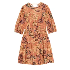 Ottod'Ame Abito Corto Donna, Stringhe Retro, Stampa Fantasia, Multicolore
