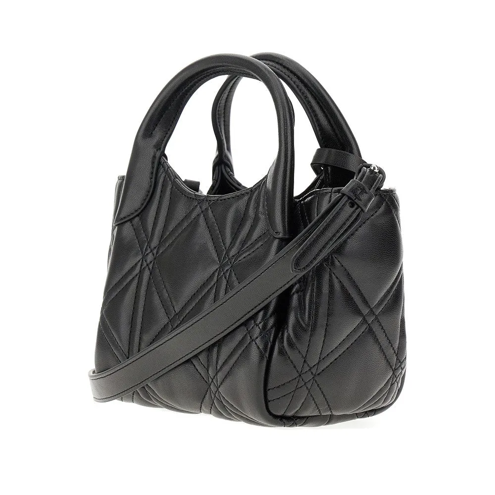 Shopping bag piccola in nappa sintetica