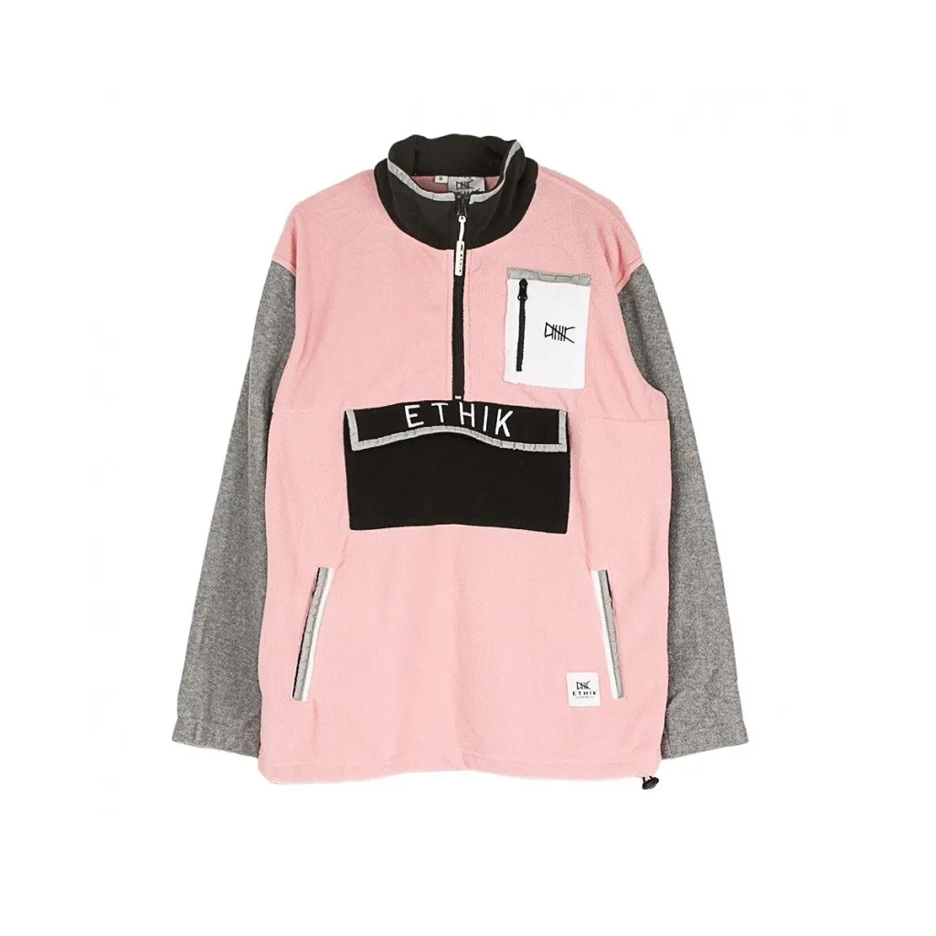 TRACKTOP PULLOVER TRACK TOP GREY/PINK