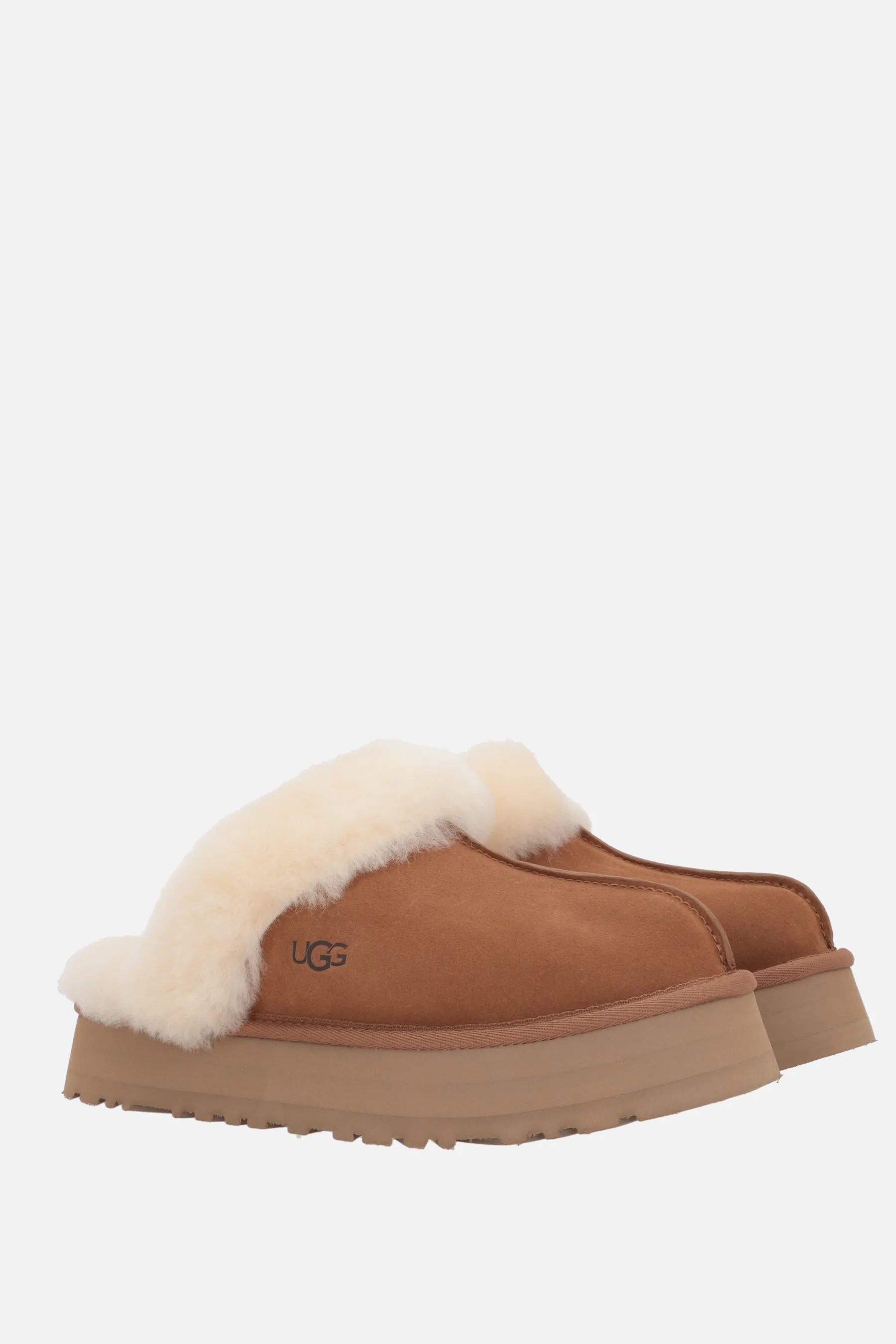  UGG slipper flatform Disquette in suede 
