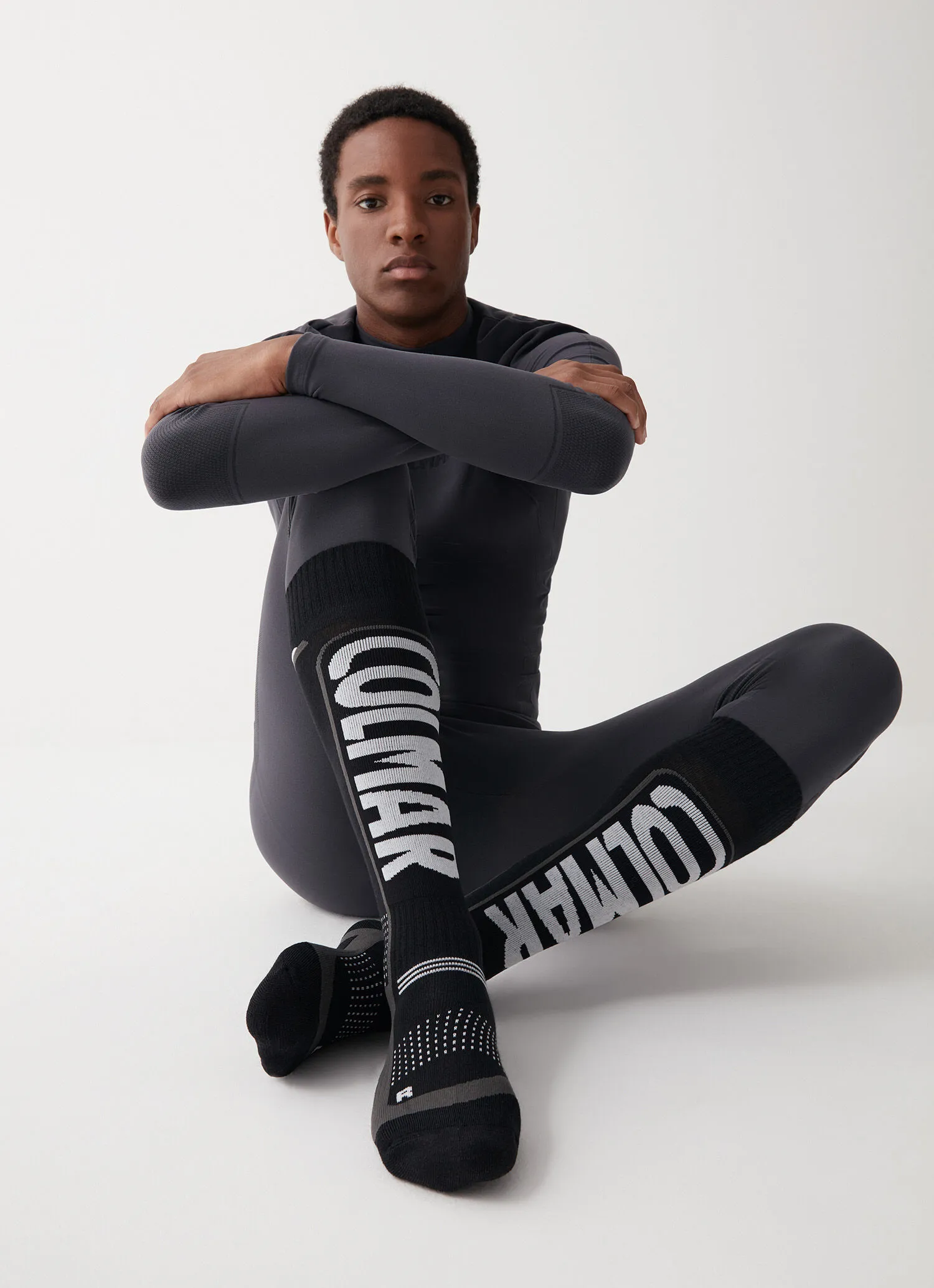 Unisex socks with jacquard maxi-logo