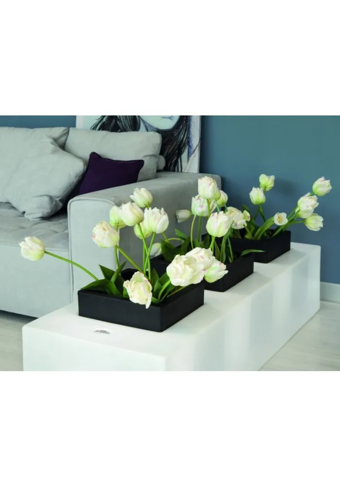 Vaso Triplo Mod. Flores con illuminazione Led -  Linea Modum by Telcom 